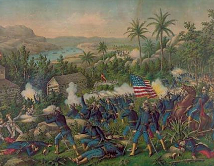 The U.S. declares war on Spain