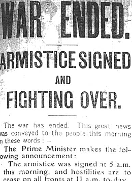 Armistice is signed between the U.S. and Spain