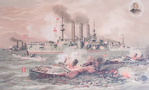 Destruction of the Spanish fleet in Cuba