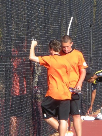 Mi primero varsity partido de tennis