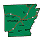 Arkansas state map