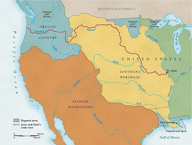 Lewis and Clark explore the northern Louisiana Purchase