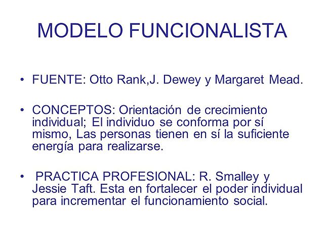 Modelo funcionalista