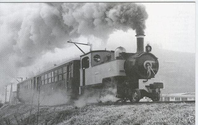 Locomotora de vapor.