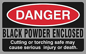 There is a saying to warn people about gunpowder