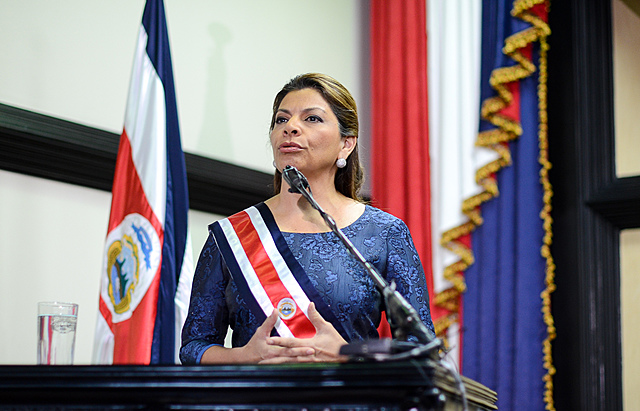 First Woman President in Costa Rica