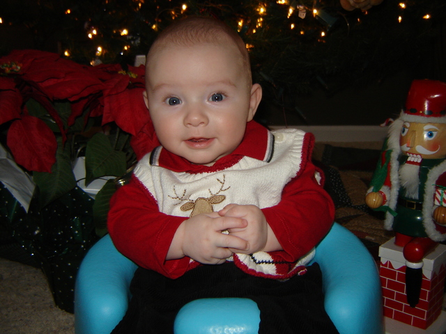 4 Months Old - First Christmas