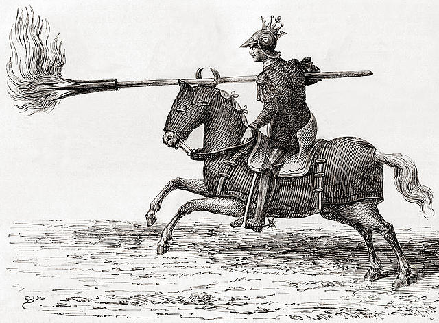 Fire lances are used by song troops