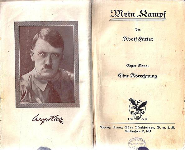 Hitler goes to prison and writes Mein Kampf