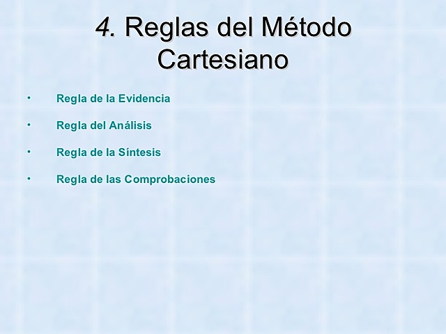 Surgimiento de Método Cartesiano.