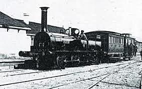 inauguración de la primera linea ferroviaria.