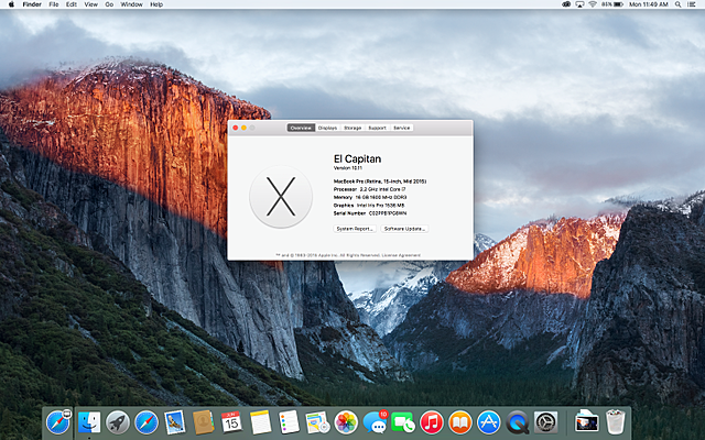 OS X El Capitán 10.11
