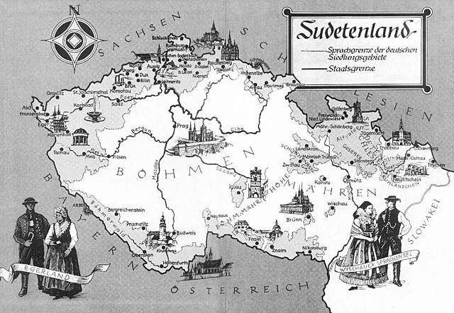 Germany gains the Sudetenland