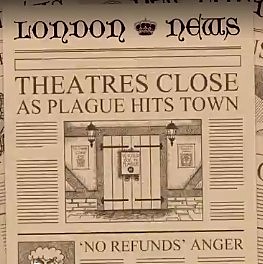 plague hit London and theatres close - he start writing sonnets