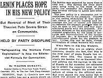 The New Economic Policy