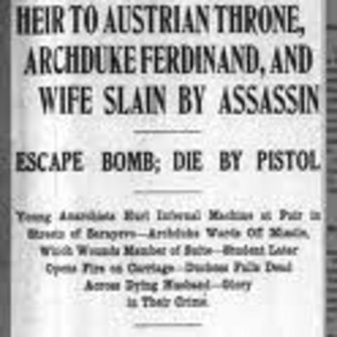 Assasination of Archduke Ferdinand