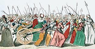 Poor women of Paris march on Versailles