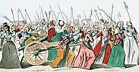 Poor women of Paris march on Versailles