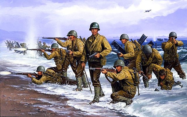 Disembarkation in normandy