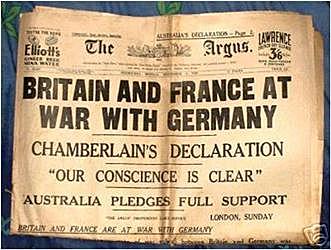 September 3: Britain and France declare war on Germany.