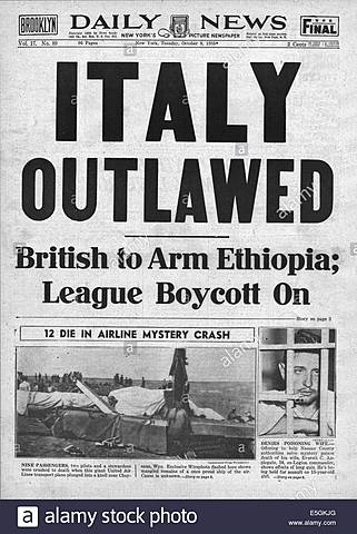 Italy withdraws from the League