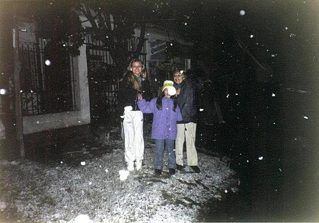 La nieve en el barrio