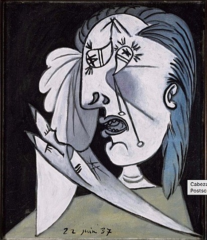 Cabeza de mujer llorando (I). Postscripto de Guernica