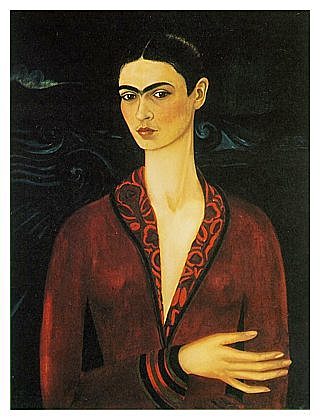 "Self-Portrait in a Velvet Dress"