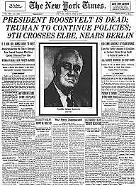Death of Roosevelt