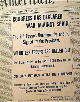 U.S Declares War on Spain