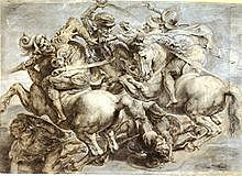 He finishedThe Battle of Anghiari - a lost artwork...