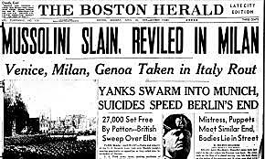 Mussolini captured and executed