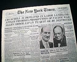 Churchill loses election