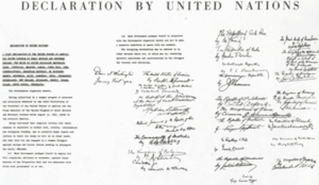 Delcaration of the United Nations