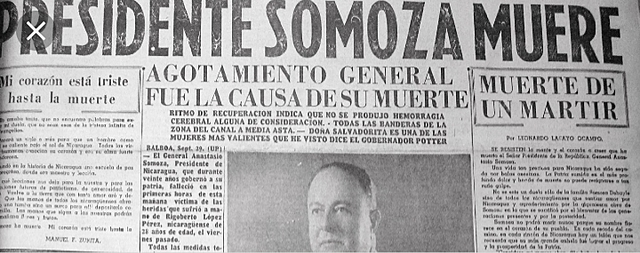 Muerte de Somoza