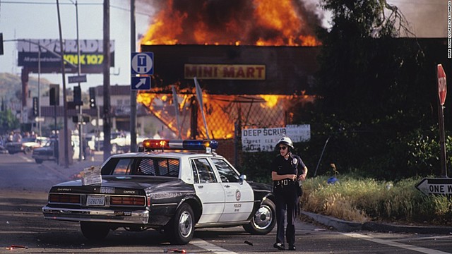 DEVELOPMENT: LAPD beats African American and Riots Break Out