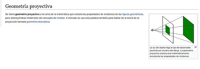 Geometría proyectiva