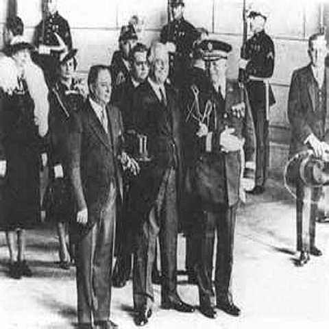 La visita al presidente Roosevelt