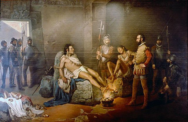 in 1521 the ciry of tenochtitlan   had fallen when the last tlatoani cuahutemoc was captured