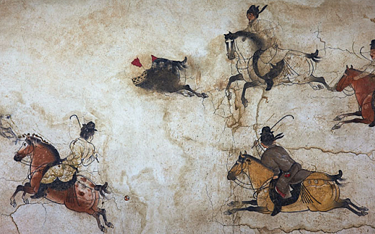 Playing Polo (detail)