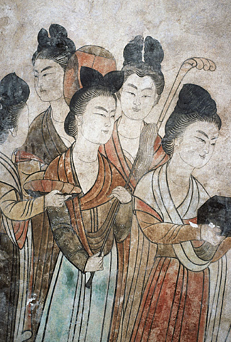 Court Ladies (detail)