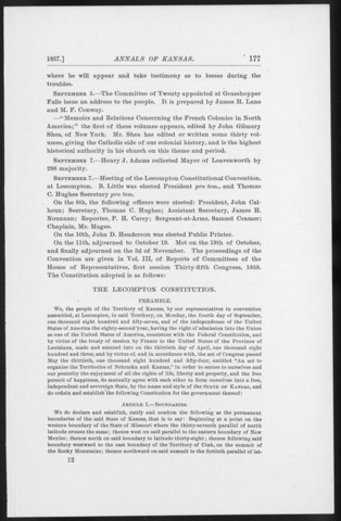 Lecompton Constitution