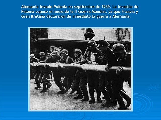 Comienzo de la 2ª Guerra Mundial