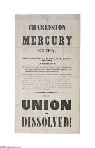 South Carolina Secedes