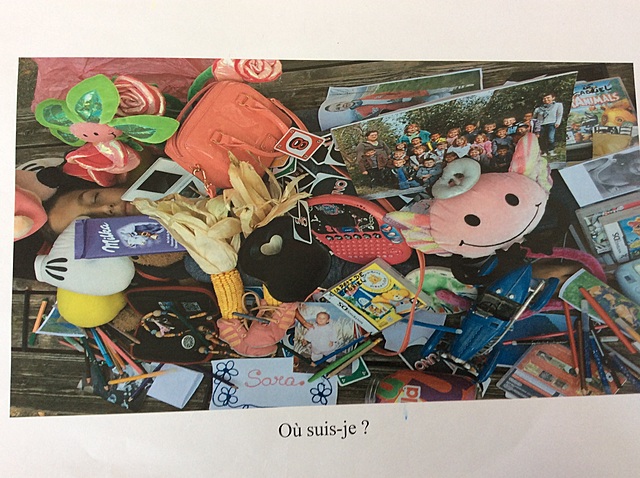 5 ans... partie de cache-cache avec mes jouets.