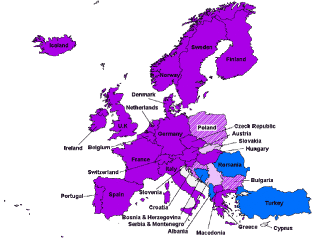 Western Europeans (France, Ireland,Germany)