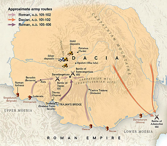 Prima campagna in Dacia