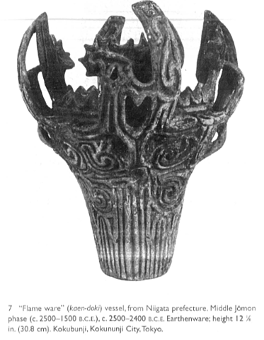 "Flame ware" vessel