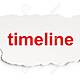 21855760 timeline concept torn paper with words timeline on paper background 3d render