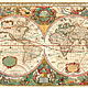 Hendrik hondius world map 1630